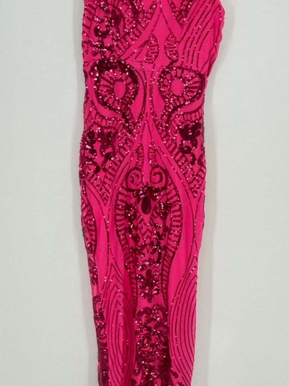 Haute Monde Fuchsia Pink Sequin Dress Small Cocktail Homecoming Hoco Statement